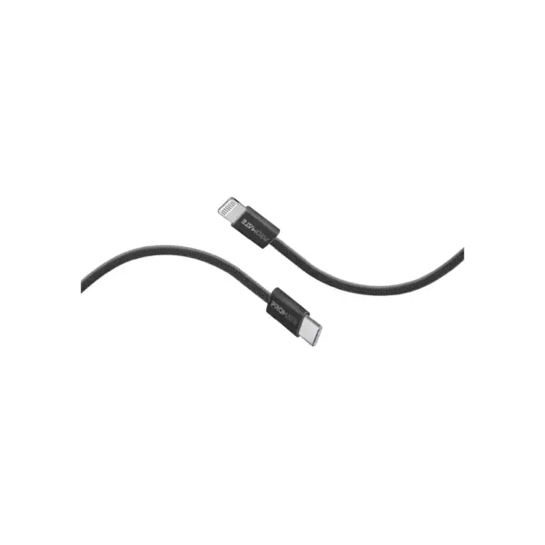Дата кабель USB-C to Lightning 1.2m Promate (ecoline-ci120.black)