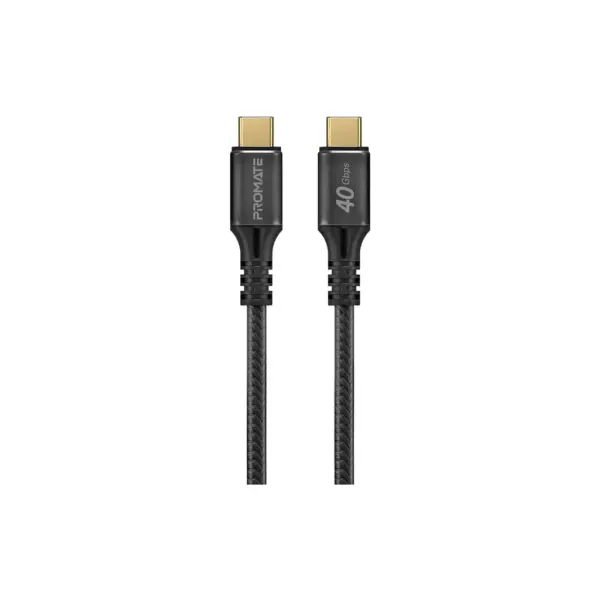 Дата кабель USB-C to USB-C 1.0m Promate (powerbolt240-1m.black)
