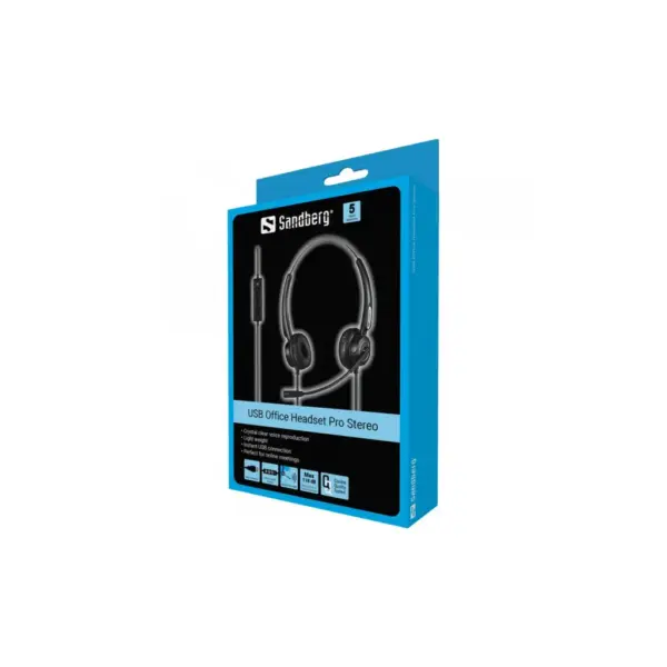 Навушники Sandberg Office Headset Pro Stereo USB Black (126-13)