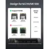 Кишеня зовнішня Ugreen SSD M.2 (NVME) M-KEY 3.1 GEN2 CM400 (10902)