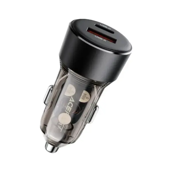 Зарядний пристрій Acefast 2xUSB 60W (USB-C + USB-A) B12 (6974316282914)