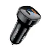 Зарядний пристрій Acefast 2xUSB 66W (USB-C + USB-A) B4 with digital display (6974316280392)