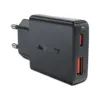 Зарядний пристрій Acefast 2xUSB 30W (USB-C+USB-A) Gan A69 ultra-thin Fast Charger Black (6974316282709)