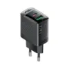 Зарядний пристрій Acefast 2xUSB 30W (USB-C+USB-A) Gan A98 Black (6974316283263)