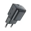 Зарядний пристрій Acefast USB-C 20W Gan A73 mini Fast Charger Black (6974316282648)