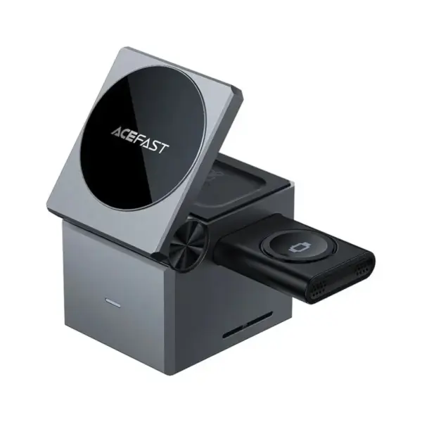 Зарядний пристрій Acefast Wireless QI 3in1 15W E18 Rubik''s (6974316282884)