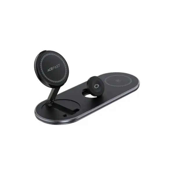 Зарядний пристрій Acefast Wireless QI 3in1 15W E19 Qi2 (6974316283096)