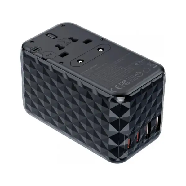Зарядний пристрій Choetech 4xUSB 100W PD (2хUSB-C+2хUSB-A) сharger diamond model black (PD6028-BK)