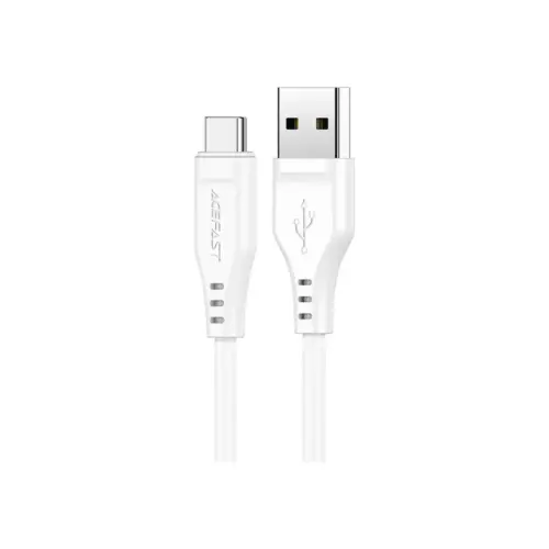 Дата кабель USB 2.0 AM to USB-C 1.2m 3.0A TPE White Acefast (6974316280873)