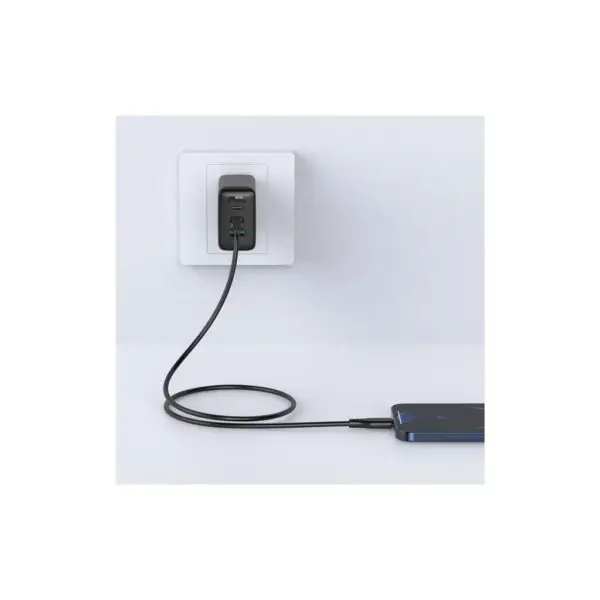 Дата кабель USB-C to Lightning 1.2m 3.0A TPE C3-01 Black Acefast (6974316280804)