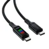 Дата кабель USB-C to USB-C 1.2m 100W with display C7-03 Acefast (6974316282778)