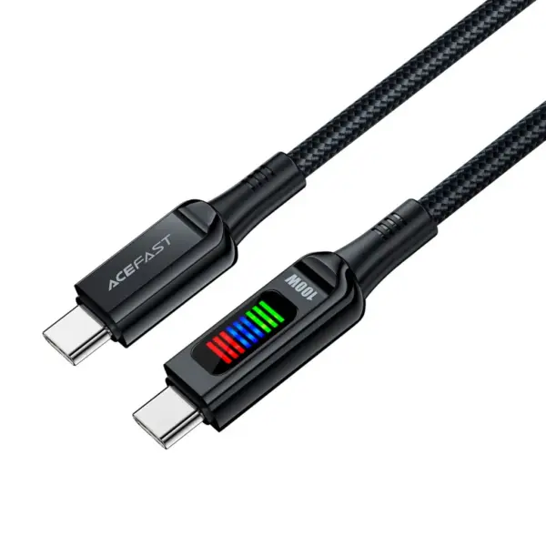 Дата кабель USB-C to USB-C 1.2m 100W with display C7-03 Acefast (6974316282778)