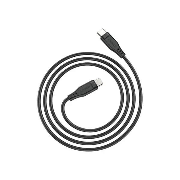 Дата кабель USB-C to USB-C 1.2m 3A TPE C3-03 Black Acefast (6974316280842)