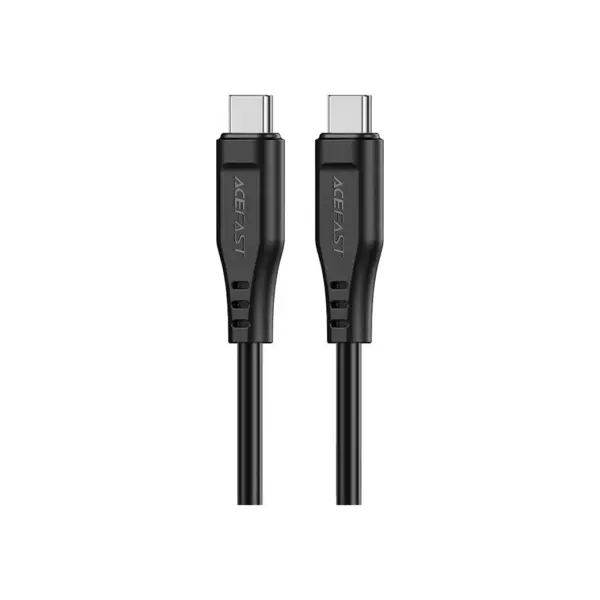 Дата кабель USB-C to USB-C 1.2m 3A TPE C3-03 Black Acefast (6974316280842)