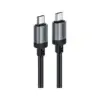 Дата кабель USB-C to USB-C 1.2m 3A aluminum alloy C20-03 Black Acefast (6974316283775) Дата кабель USB-C to USB-C 1.2m 3A aluminum alloy C20-03 Black Acefast (6974316283775)