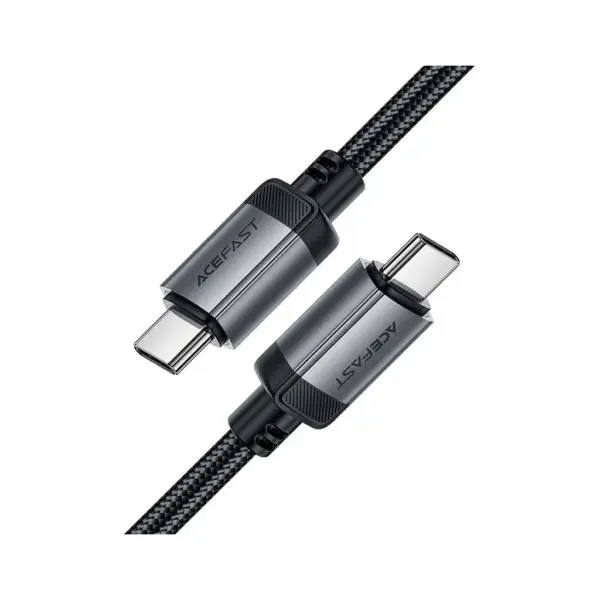 Дата кабель USB-C to USB-C 1.2m 3A aluminum alloy C20-03 Black Acefast (6974316283775) Дата кабель USB-C to USB-C 1.2m 3A aluminum alloy C20-03 Black Acefast (6974316283775)