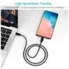 Дата кабель USB-C to USB-C 0.5m Choetech (CC0001-V4-PE)