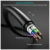 Дата кабель USB-C to USB-C 0.5m Choetech (CC0001-V4-PE)