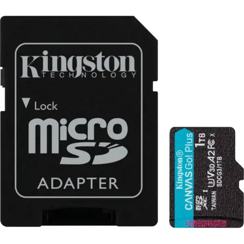 Карта пам'яті Kingston 1TB microSDXC сlass 10 UHS-I U3 V30 A2 Canvas Go Plus G4 (SDCG4/1TB)