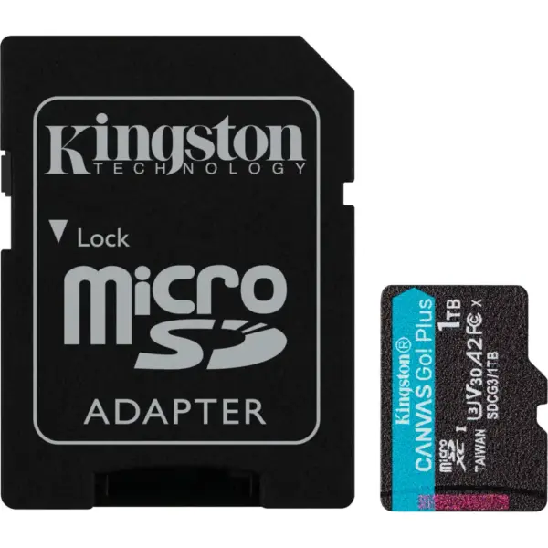 Карта пам'яті Kingston 1TB microSDXC сlass 10 UHS-I U3 V30 A2 Canvas Go Plus G4 (SDCG4/1TB) Карта пам'яті Kingston 1TB microSDXC сlass 10 UHS-I U3 V30 A2 Canvas Go Plus G4 (SDCG4/1TB)