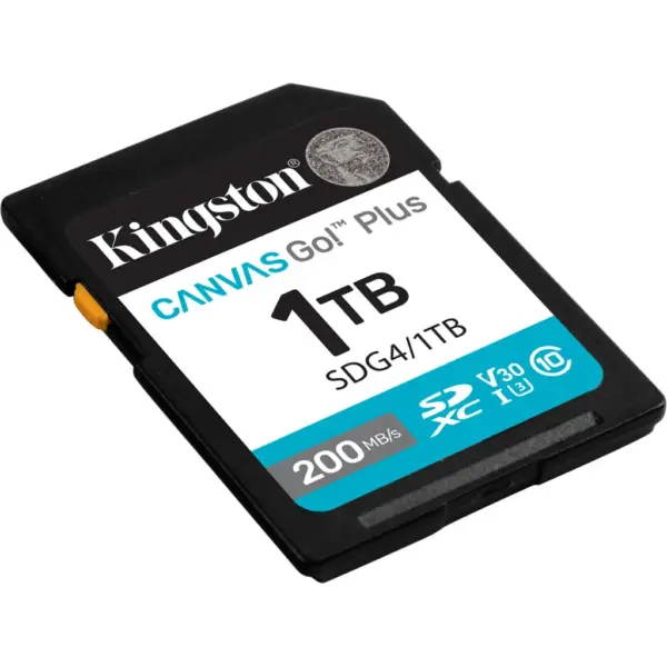 Карта пам'яті Kingston 1TB SDXC сlass 10 UHS-I U3 V30 Canvas Go Plus G4 (SDG4/1TB)