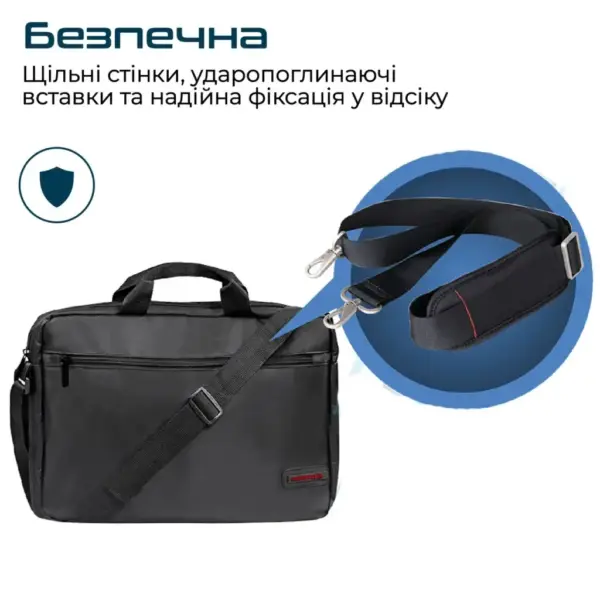 Сумка для ноутбука Promate 15.6" Gear-MB black (gear-mb.black)