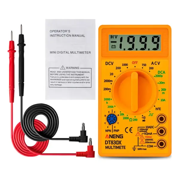 Цифровий мультиметр ANENG AN-DT830X, V, A, R, C, функція hFE (AN-DT830X) Цифровий мультиметр ANENG AN-DT830X, V, A, R, C, функція hFE (AN-DT830X)