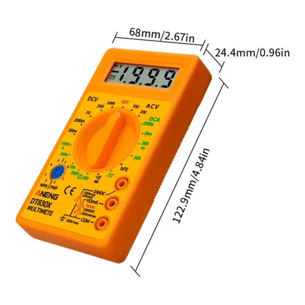 Цифровий мультиметр ANENG AN-DT830X, V, A, R, C, функція hFE (AN-DT830X) Цифровий мультиметр ANENG AN-DT830X, V, A, R, C, функція hFE (AN-DT830X)