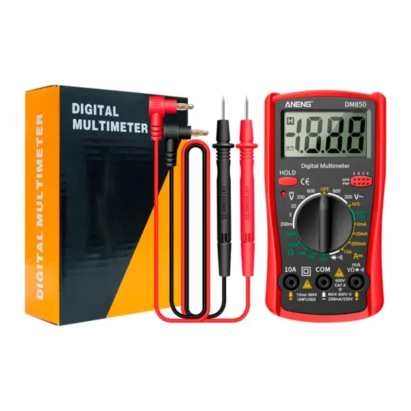 Цифровий мультиметр ANENG DM850, V, A, R, функція hFE (AN-DM850)