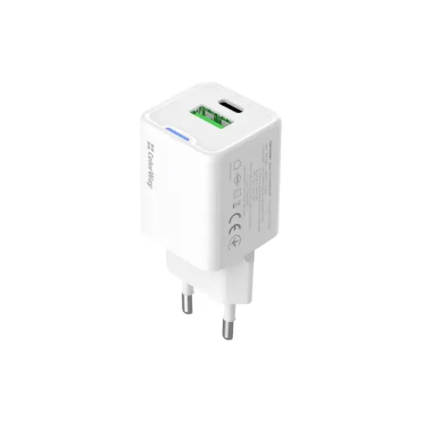 Зарядний пристрій ColorWay GaN Mini 30W PD Port PPS USB (Type-C PD + USB QC4.0) white (CW-CHS053PD-WT) Зарядний пристрій ColorWay GaN Mini 30W PD Port PPS USB (Type-C PD + USB QC4.0) white (CW-CHS053PD-WT)