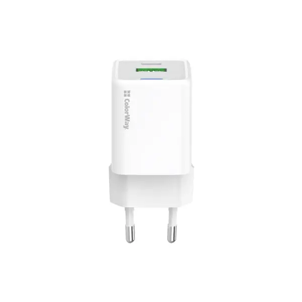 Зарядний пристрій ColorWay GaN Mini 30W PD Port PPS USB (Type-C PD + USB QC4.0) white (CW-CHS053PD-WT) Зарядний пристрій ColorWay GaN Mini 30W PD Port PPS USB (Type-C PD + USB QC4.0) white (CW-CHS053PD-WT)