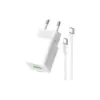 Зарядний пристрій ColorWay GaN Mini 35W PD Port PPS USB (Type-C PD + USB QC4.0) cable Type-C (CW-CHS055PDC-WT)