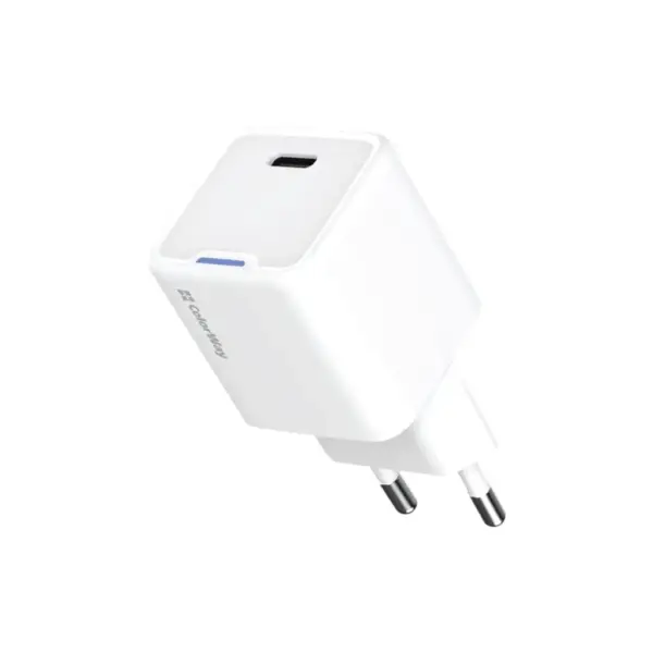 Зарядний пристрій ColorWay GaN Mini 35W PD Port PPS USB-C white (CW-CHS056PD-WT)