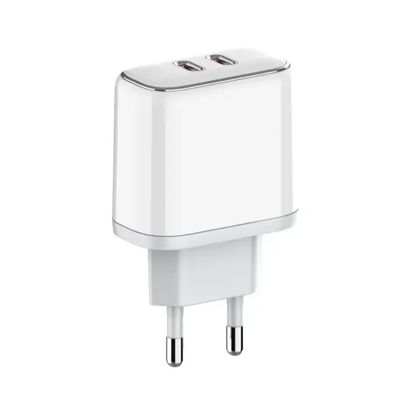 Зарядний пристрій ColorWay Power Delivery Port PPS USB (Type-C PD + Type-C PD) (40W) white (CW-CHS048PD-WT)