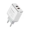 Зарядний пристрій ColorWay Power Delivery Port PPS USB (Type-C PD + Type-C PD) (40W) white (CW-CHS048PD-WT)