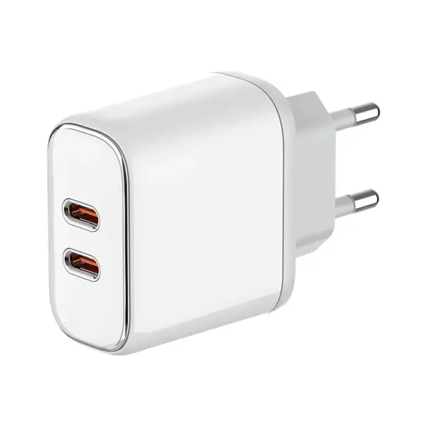 Зарядний пристрій ColorWay Power Delivery Port PPS USB (Type-C PD + Type-C PD) (40W) white (CW-CHS048PD-WT)