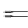 Дата кабель USB-C to USB-C 1.0m (PVC+Aluminum Alloy) (PD Fast Charging 240W) 5А black ColorWay (CW-CBPDCC069-BK)