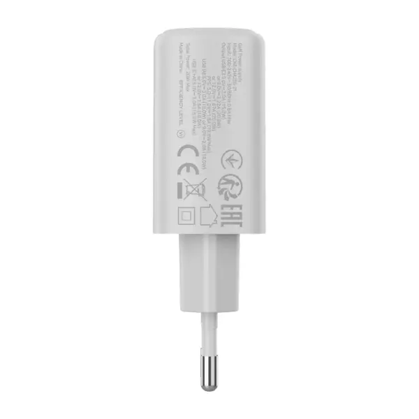 Зарядний пристрій Canyon OnCharge 200 20W 1xPD 1xQC EU White (CNE-CHA200-21) Зарядний пристрій Canyon OnCharge 200 20W 1xPD 1xQC EU White (CNE-CHA200-21)