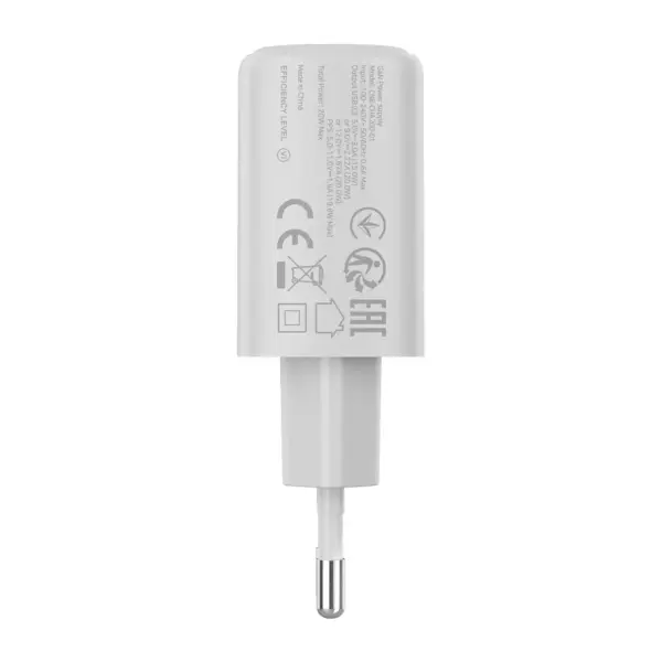 Зарядний пристрій Canyon OnCharge 200 20W 1xPD EU White (CNE-CHA200-01)