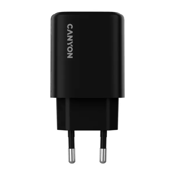 Зарядний пристрій Canyon OnCharge 250 25W 1xPD 1xQC EU Black (CNE-CHA250-31)
