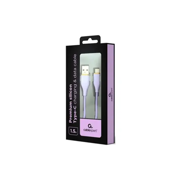 Дата кабель USB 2.0 AM to USB-C 1.5m 2.1A Cablexpert (CC-USB2S-AMCM-1.5M-P)