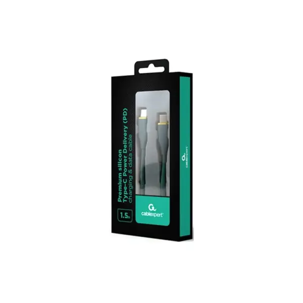 Дата кабель USB-C to USB-C 1.5m 3A Cablexpert (CC-USB2S-CMCM-1.5M-G)