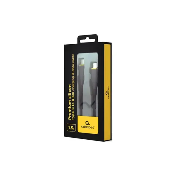 Дата кабель USB 2.0 AM to Lightning 1.5m 2.25A Cablexpert (CC-USB2S-CM8PM-1.5M-BK)