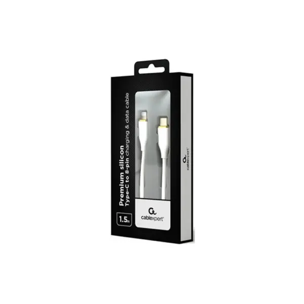 Дата кабель USB 2.0 AM to Lightning 1.5m 2.25A Cablexpert (CC-USB2S-CM8PM-1.5M-W)