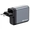 Зарядний пристрій Verbatim GaN 140 W 4 ports (2xUSB-C-140 W,USB-C 20 W /USB-A -3.0) (32203)