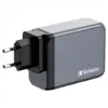 Зарядний пристрій Verbatim GaN 200 W 4 ports (2xUSB-C-100 W,USB-C-65 W /USB-A -3.0) (32204)