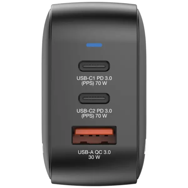 Зарядний пристрій Verbatim MiniGaN 70 W 3 ports (2xUSB-C/1xUSB-A) (32229)