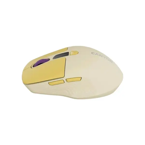 Мишка Canyon MW-26 LCD Silent Wireless/Bluetooth Yellow (CNS-CMSW26Y)