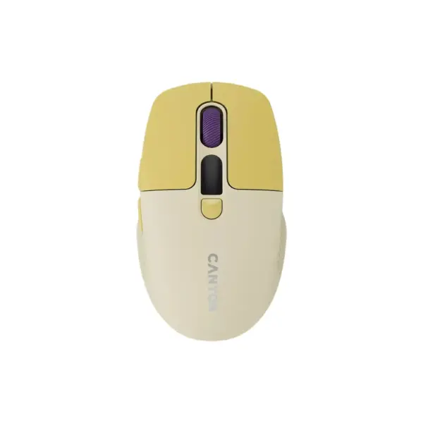 Мишка Canyon MW-26 LCD Silent Wireless/Bluetooth Yellow (CNS-CMSW26Y)