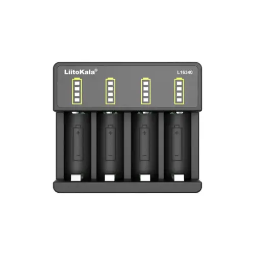 Зарядний пристрій для акумуляторів Liitokala 4 Slots, Li-ion, 16340, CR123A (Lii-L16340) Зарядний пристрій для акумуляторів Liitokala 4 Slots, Li-ion, 16340, CR123A (Lii-L16340)
